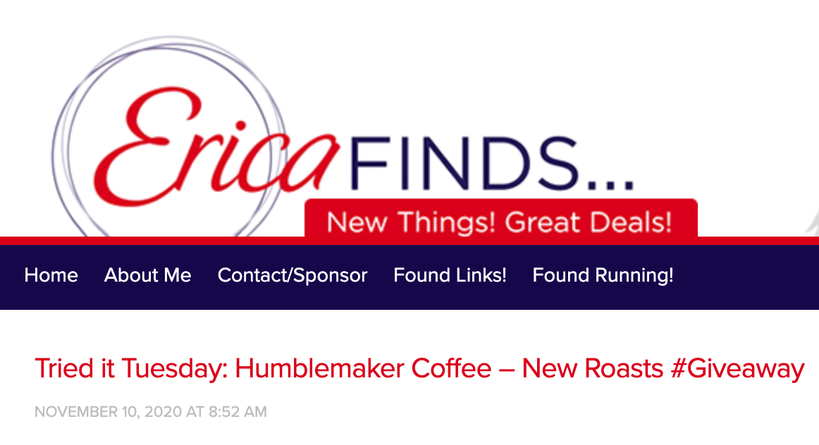 Erica Find's "Tried it Tuesday" Loves Humblemaker -- Twice!