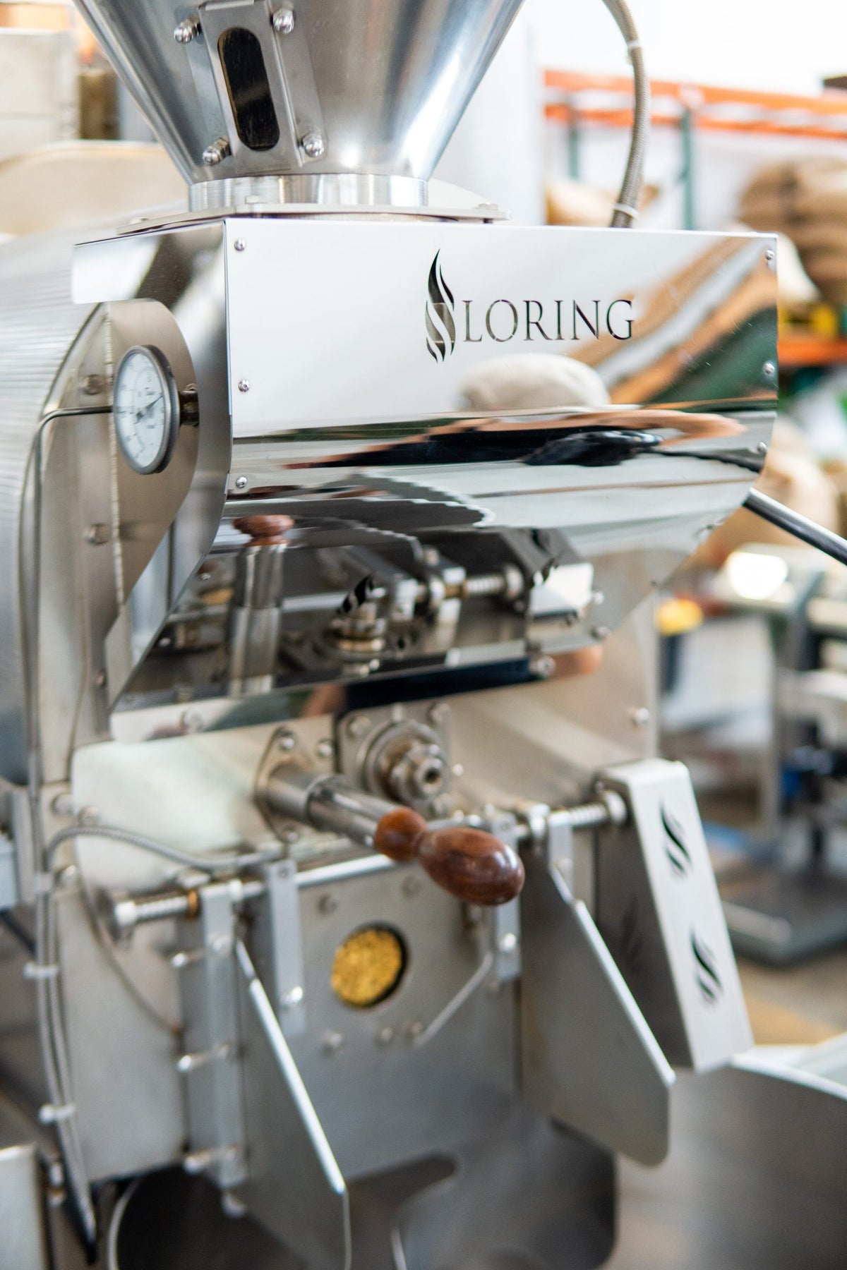 Our Loring coffee roaster